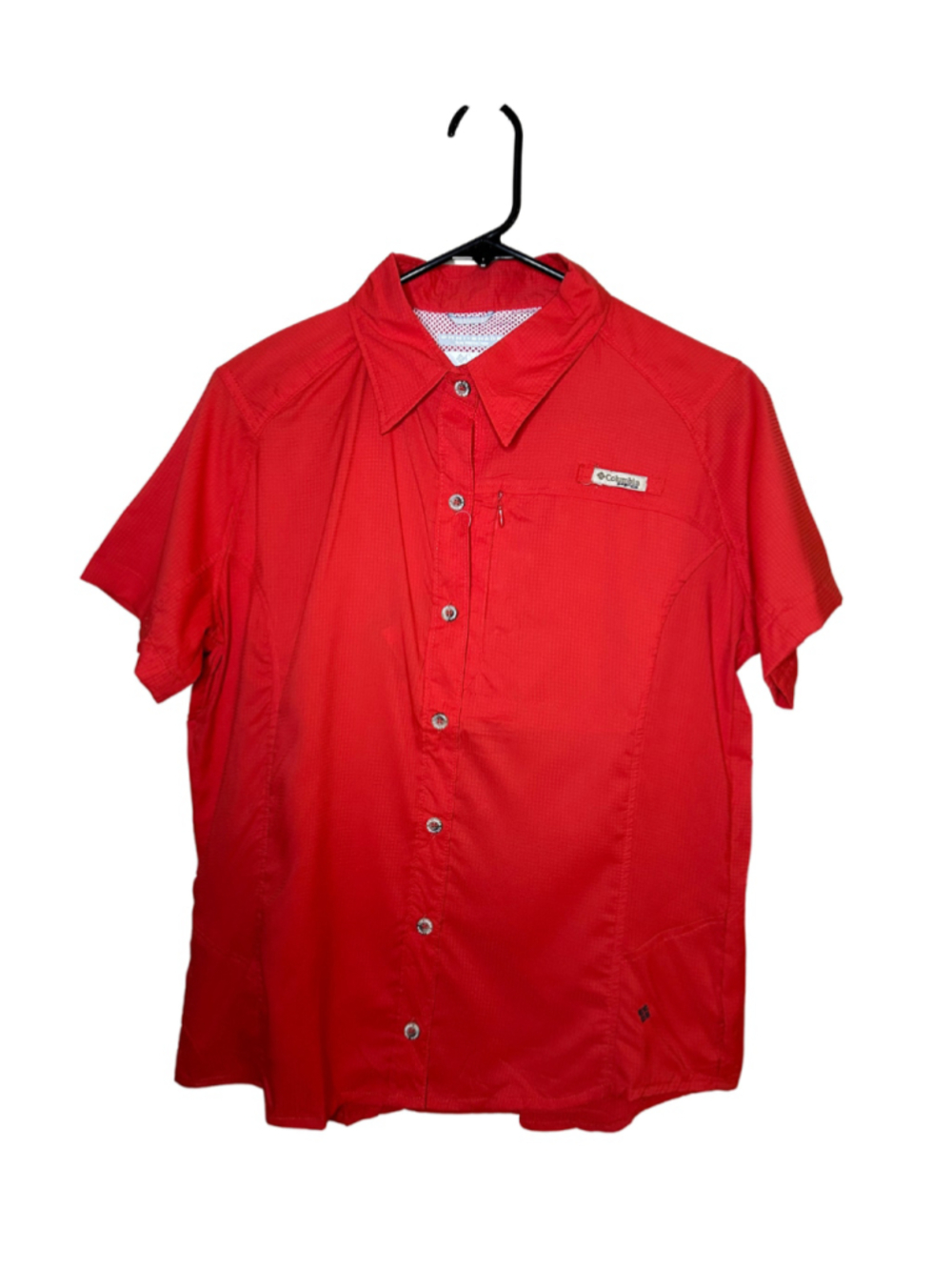 Columbia PFG Kid’s Size Large Red Omni-Shade Button Down
